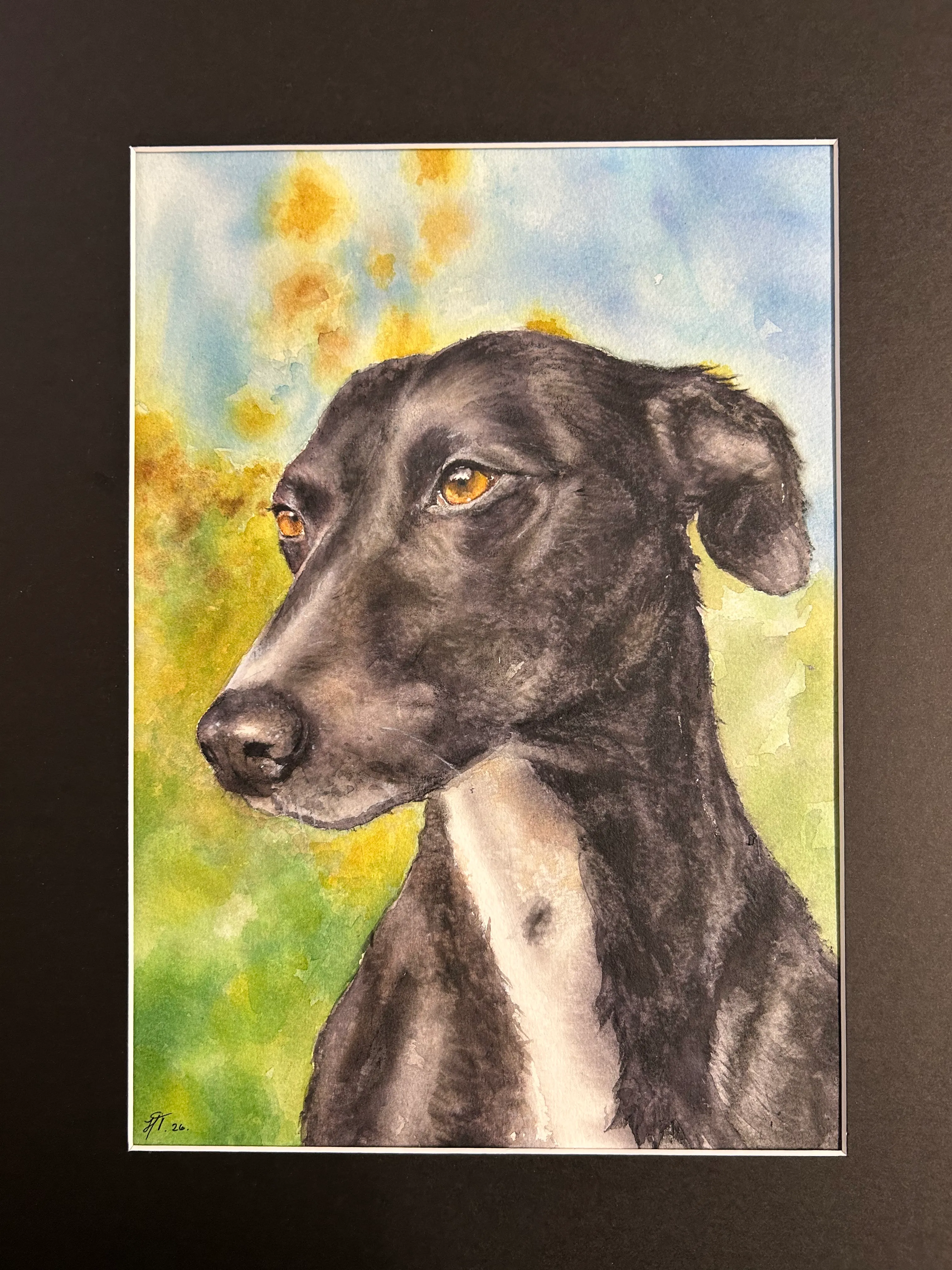 Pet portrait by Helena Tudgay